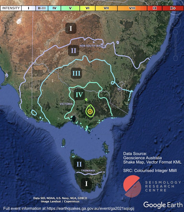 Largest Earthquake in Victoria's history Seismology Research Centre